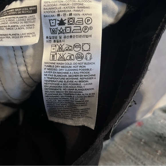 Levi's 514 Men's Slim Straight Black Chinos/Jeans Sz 33x32 - Picture 4 of 7